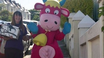 Why you might see a pink cow walking down the street in Plymouth